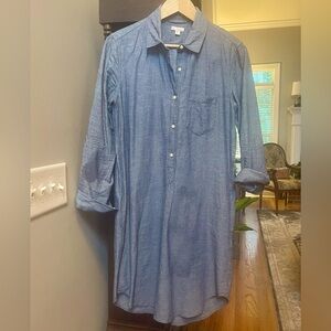 GAP chambray Button-Up Shirt dress